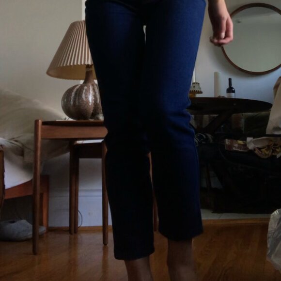 VTG Moschino Peace Back Pocket Stretch Denim Size 28 - Picture 9 of 10